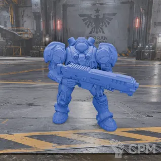 Описание картинки Terran Marine ( standart pose ) от White Blackjack по цене 399руб | Свободный Рынок Миниатюр - СРМ