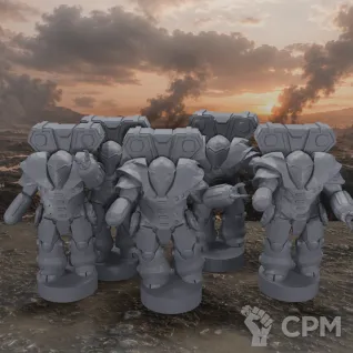 Описание картинки Gnome Battle Armor от White Blackjack по цене 299руб | Свободный Рынок Миниатюр - СРМ