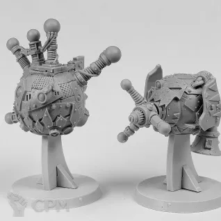 Описание картинки MECH-BOSS DREDSMASHA WITH RETINUE (Boss, BigMek) от Oi!-Factory по цене 1 265руб | Свободный Рынок Миниатюр - СРМ