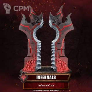 Описание картинки Warmachine: Infernals/Infernal Gate от Barduck Miniatures по цене 1 939руб | Свободный Рынок Миниатюр - СРМ