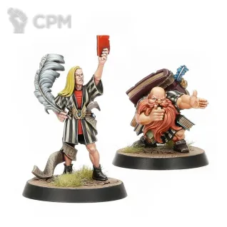 Описание картинки Blood Bowl Elf &amp; Dwarf Biased Referees от Vault Boy по цене 1 698руб | Свободный Рынок Миниатюр - СРМ