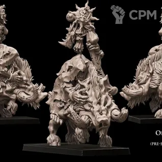 Описание картинки Orc / Orruk / Ork Mount Sorcerer от Barduck Miniatures по цене 519руб | Свободный Рынок Миниатюр - СРМ
