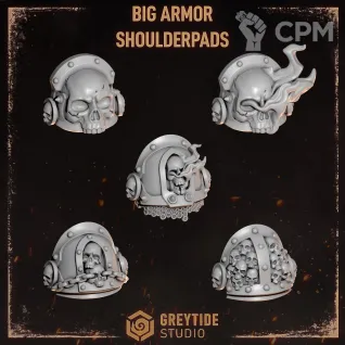 Описание картинки Terminators Shoulderpads Legion of the Damned (Cursed company 2) от Dr. Printicus по цене 330руб | Свободный Рынок Миниатюр - СРМ
