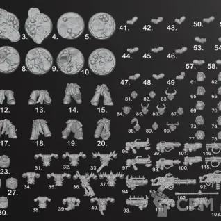Описание картинки Legionaries / Legionary Chaos Space Marines от Bit & Blade Workshop по цене 1 700руб | Свободный Рынок Миниатюр - СРМ