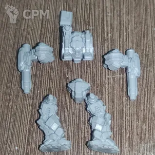 Описание картинки Battleaxe BKX-7K (70 тонн) от Dwarf Pirate Foundry по цене 450руб | Свободный Рынок Миниатюр - СРМ