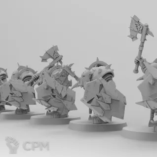 Описание картинки Black Ork Bosses от Naggaroth Night по цене 500руб | Свободный Рынок Миниатюр - СРМ