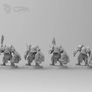 Описание картинки Black Ork Bosses от Naggaroth Night по цене 500руб | Свободный Рынок Миниатюр - СРМ