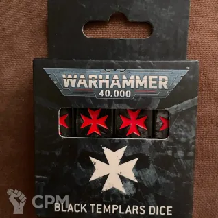 Описание картинки Black Templars Dice Set от Stranger82 по цене 2 700руб | Свободный Рынок Миниатюр - СРМ