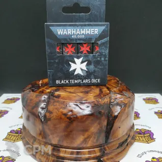 Описание картинки Black Templars Dice от Warp-Smuggling по цене 3 500руб | Свободный Рынок Миниатюр - СРМ