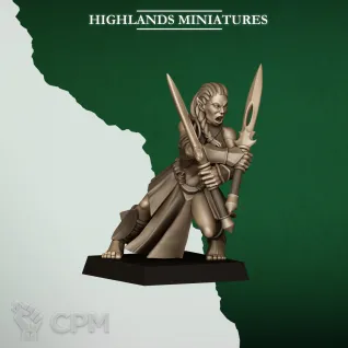 Описание картинки Feral Elf Bladesingers от Manufactorum76 по цене 1 500руб | Свободный Рынок Миниатюр - СРМ