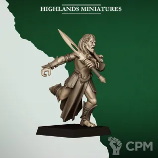 Описание картинки Feral Elf Bladesingers от Manufactorum76 по цене 1 500руб | Свободный Рынок Миниатюр - СРМ