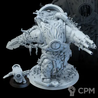 Описание картинки Миниатюра Раздутый демон принц глубин, Daemon Prince от Brother Ork по цене 2 320руб | Свободный Рынок Миниатюр - СРМ