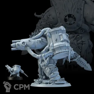 Описание картинки Миниатюра Раздутый демон принц глубин, Daemon Prince от Brother Ork по цене 2 320руб | Свободный Рынок Миниатюр - СРМ
