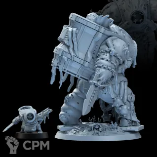 Описание картинки Миниатюра Раздутый демон принц глубин, Daemon Prince от Brother Ork по цене 2 320руб | Свободный Рынок Миниатюр - СРМ