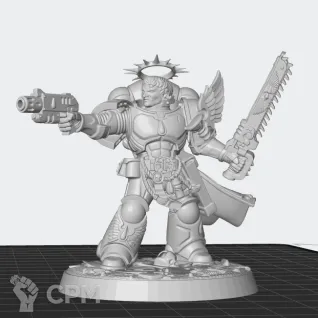 Описание картинки Blood Angels Captain от White Rhino по цене 399руб | Свободный Рынок Миниатюр - СРМ