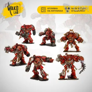 Описание картинки Blood Angels Terminators (6) - Space Hulk 2014 от Wako Lab (Recast) по цене 1 320руб | Свободный Рынок Миниатюр - СРМ