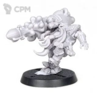 Описание картинки Blood Bowl Dwarf Star Player Barik Farblast от Студия Лютье по цене 600руб | Свободный Рынок Миниатюр - СРМ