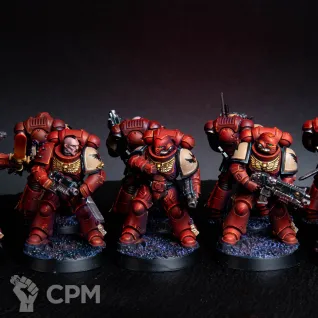 Описание картинки Blood Ravens, покрашенный отряд от студии Liber Daemonica, оригинал от LDBits по цене 17 000руб | Свободный Рынок Миниатюр - СРМ