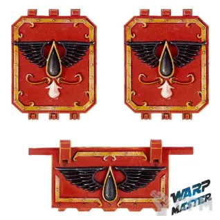 Описание картинки Blood Angels Land Raider Doors от WARP Master по цене 530руб | Свободный Рынок Миниатюр - СРМ