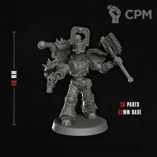 Описание картинки Khorne berzerker x3 от 3Д печать миниатюр по цене 1 126руб | Свободный Рынок Миниатюр - СРМ
