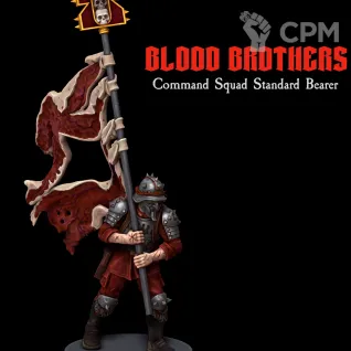 Описание картинки Знаменосец Кровавого Договора, Blood Pact Astra Militarum Proxy от bertutreb по цене 250руб | Свободный Рынок Миниатюр - СРМ