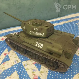 Описание картинки Радиоуправляемый танк  T-34/85 в масштабе 1:16 от Эктелион по цене 15 000руб | Свободный Рынок Миниатюр - СРМ