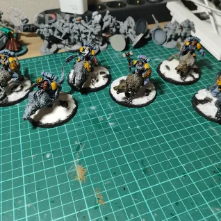 Описание картинки Space Wolves Thunderwolf Cavalry от Ivan_Kosen по цене 4 000руб | Свободный Рынок Миниатюр - СРМ