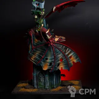 Описание картинки Zombie Dragon покрашенная модель от LDBits по цене 10 000руб | Свободный Рынок Миниатюр - СРМ