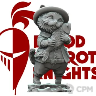 Описание картинки Удачный улов! | Коллекционная фигурка 70 мм от Blood Carrot Knights по цене 1 100руб | Свободный Рынок Миниатюр - СРМ