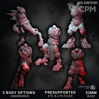 Описание картинки Chaos Wrath - Bestiarii Multipart Squad от PocketSized Prints по цене 850руб | Свободный Рынок Миниатюр - СРМ