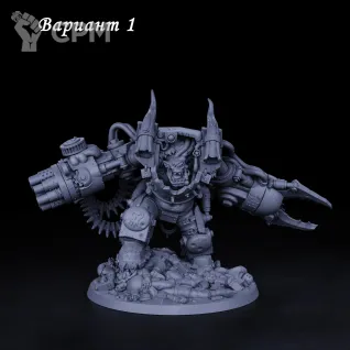 Описание картинки Миниатюра Ork "God Boss", альт. Ghazghkull Thraka от Brother Ork по цене 2 315руб | Свободный Рынок Миниатюр - СРМ