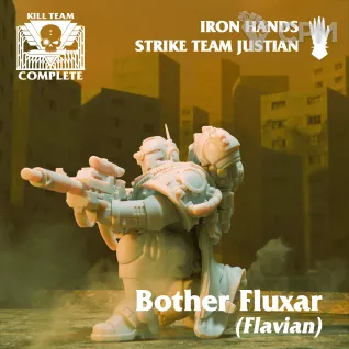 Описание картинки Iron Hands Strike Team Justian от Asterisk Print по цене 800руб | Свободный Рынок Миниатюр - СРМ
