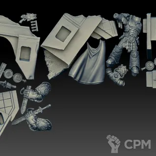 Описание картинки Roboute Guilliman, Primarch of the Ultramarines Legion от AxeL's Forge по цене 1 250руб