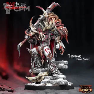 Описание картинки Chaos Barbarians/Thronak Giant Slayer от Barduck Miniatures по цене 299руб | Свободный Рынок Миниатюр - СРМ