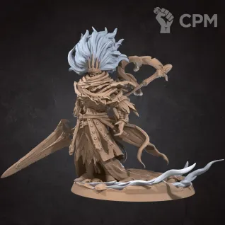 Описание картинки БЕЗЫМЯННЫЙ КОРОЛЬ (Dark Souls) масштаб 35мм от Mind Mash print  по цене 890руб | Свободный Рынок Миниатюр - СРМ