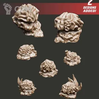 Описание картинки Кораллы-мозговики (новое) от Octopus Workshop  по цене 180руб | Свободный Рынок Миниатюр - СРМ