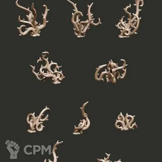 Описание картинки Заросли ежевики от Octopus Workshop  по цене 180руб | Свободный Рынок Миниатюр - СРМ