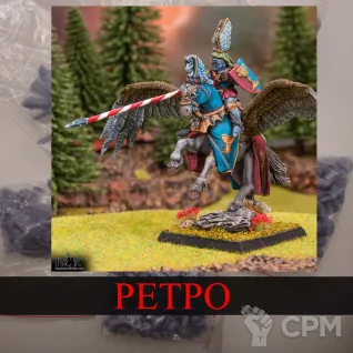 Описание картинки Bretonnian Hero on Pegasus от White Rhino по цене 699руб | Свободный Рынок Миниатюр - СРМ