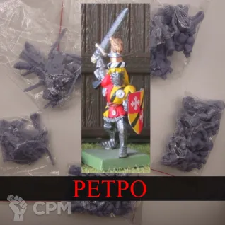 Описание картинки Bretonnian Knights of the Realm Hero on Foot от White Rhino по цене 299руб | Свободный Рынок Миниатюр - СРМ