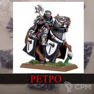 Описание картинки Bretonnian Lord with axe от White Rhino по цене 399руб | Свободный Рынок Миниатюр - СРМ