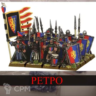 Описание картинки Bretonnian Men-at-Arms от White Rhino по цене 999руб | Свободный Рынок Миниатюр - СРМ