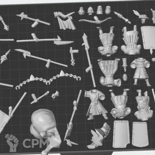 Описание картинки Bretonnian Men-at-Arms от White Rhino по цене 999руб | Свободный Рынок Миниатюр - СРМ