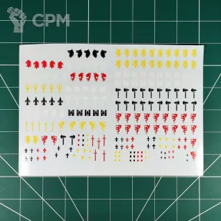 Описание картинки Bretonnian Transfer Sheet (Декали) Replica от Vault Boy по цене 1 498руб | Свободный Рынок Миниатюр - СРМ
