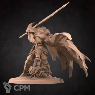 Описание картинки РЫЦАРЬ-раб ГАЭЛЬ (Dark Souls) от Mind Mash print  по цене 730руб | Свободный Рынок Миниатюр - СРМ