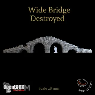 Описание картинки Wide Stone Bridge от Nathan Holn по цене 1 500руб | Свободный Рынок Миниатюр - СРМ