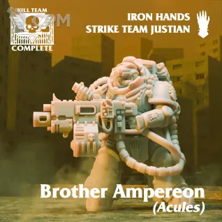 Описание картинки Iron Hands Strike Team Justian от Asterisk Print по цене 800руб | Свободный Рынок Миниатюр - СРМ