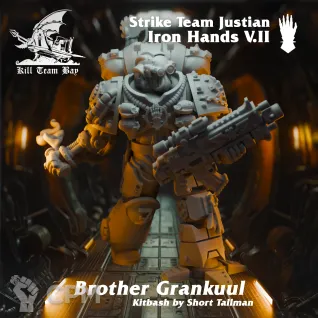 Описание картинки Iron Hands Strike Team Justian 2 от Asterisk Print по цене 800руб | Свободный Рынок Миниатюр - СРМ