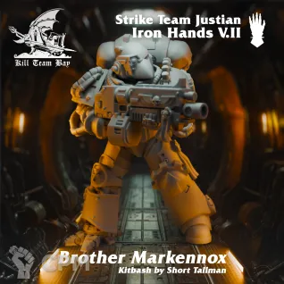 Описание картинки Iron Hands Strike Team Justian 2 от Asterisk Print по цене 800руб | Свободный Рынок Миниатюр - СРМ