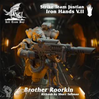 Описание картинки Iron Hands Strike Team Justian 2 от Asterisk Print по цене 800руб | Свободный Рынок Миниатюр - СРМ