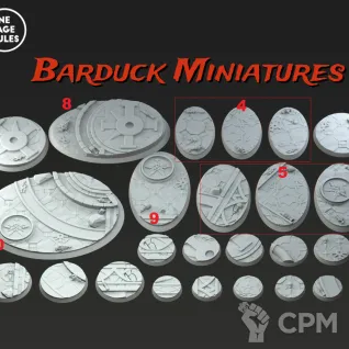 Описание картинки Базы/Подставки Battle Sisters 2 Круглые 25мм от Barduck Miniatures по цене 419руб | Свободный Рынок Миниатюр - СРМ